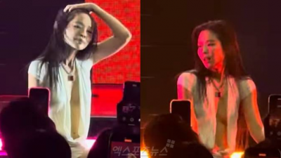 [ 스포츠중계 365티비 ] 블랙핑크 제니 노브라 노패드 파격 노출 의상으로 네티즌들 갑론을박