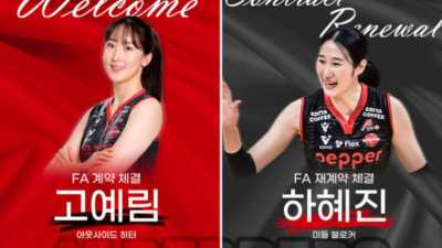 또 대박 이적 떴다! 페퍼저축은행, FA 고예림 전격 영입...하혜진도 남는다